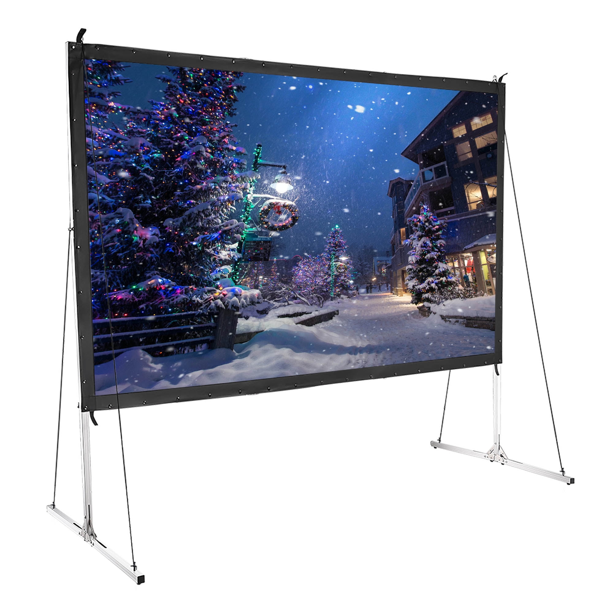 Fast fold projection screen