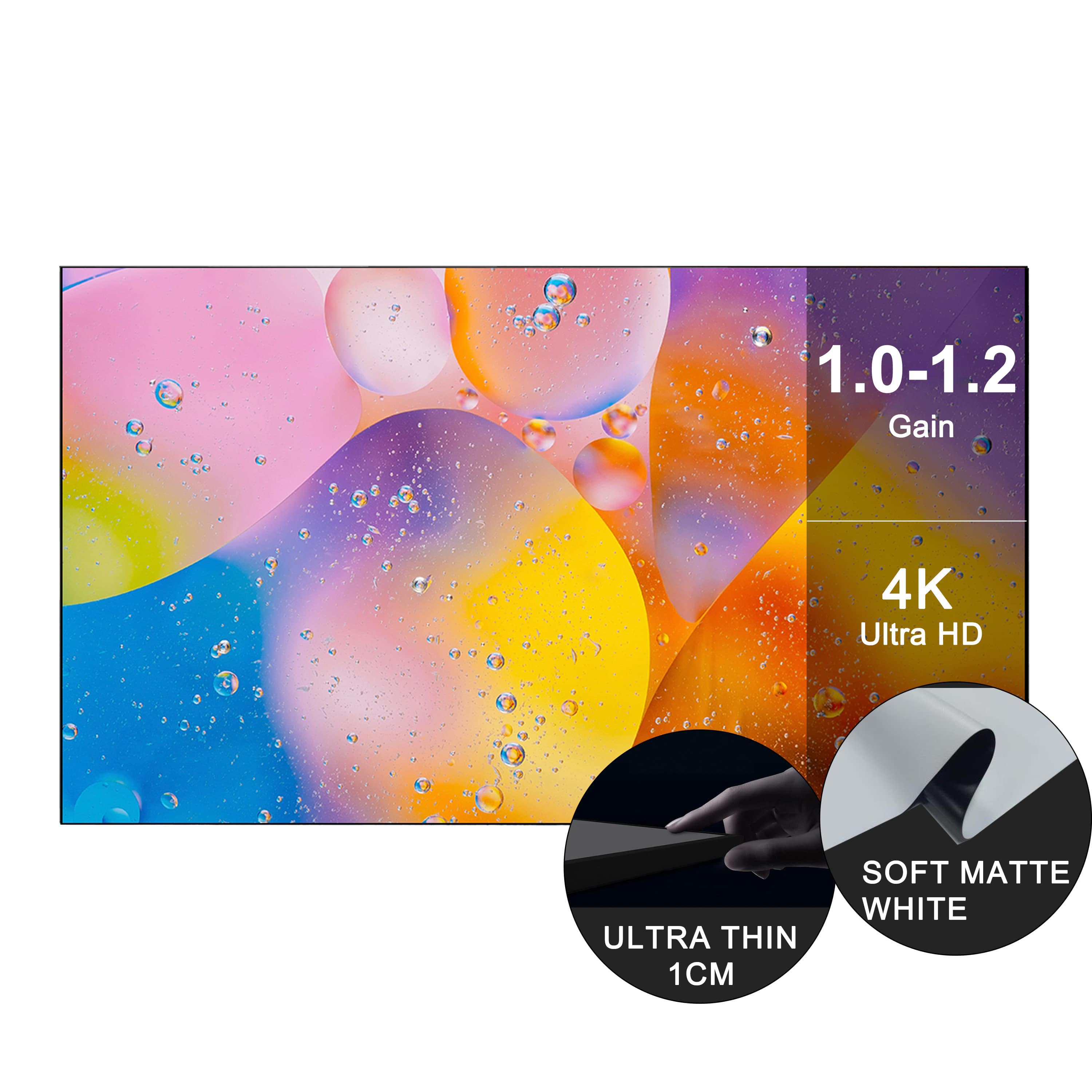 Fixed Frame Projection Screen